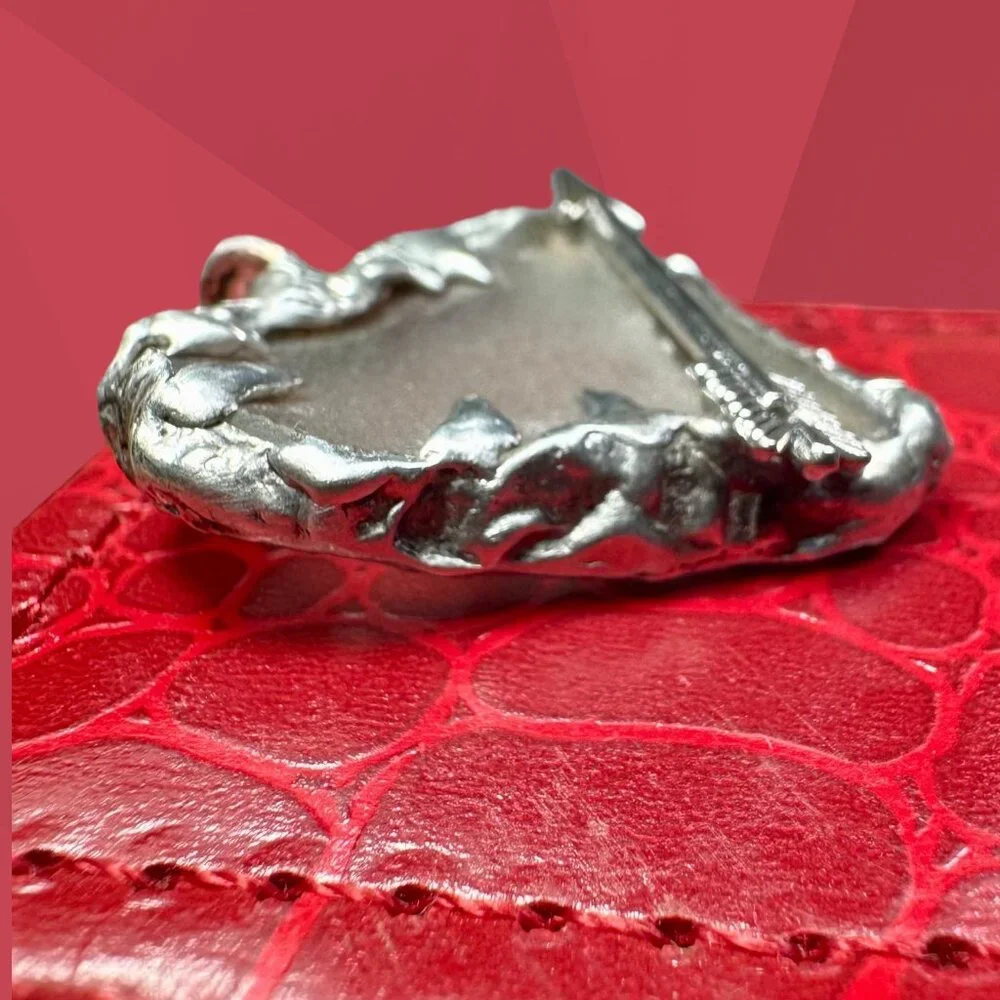 Artisan Sea Glass Heart Pendant With Silver Metalwork Arrow “Struck by Cupid” - Picture 9 of 15